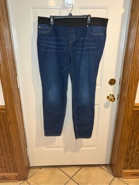INC International Concepts Pull-On Skinny Jeans Size 20W Dark Wash